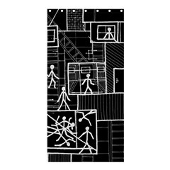 Drawing Shower Curtain 36  X 72  (stall)  by ValentinaDesign