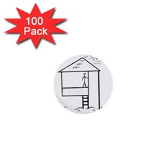 Drawing 1  Mini Buttons (100 Pack) 