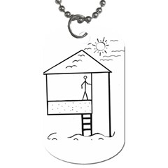 Drawing Dog Tag (two Sides) by ValentinaDesign