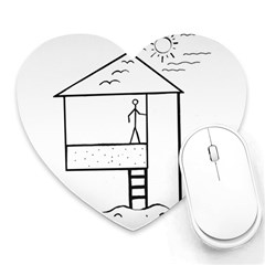 Drawing Heart Mousepads by ValentinaDesign