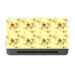 Funny Sunny Ice Cream Cone Cornet Yellow Pattern  Memory Card Reader With Cf by yoursparklingshop