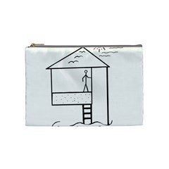 Drawing Cosmetic Bag (medium)  by ValentinaDesign