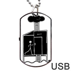 Drawing Dog Tag Usb Flash (one Side)