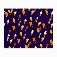 Ice Cream Cone Cornet Blue Summer Season Food Funny Pattern Small Glasses Cloth by yoursparklingshop