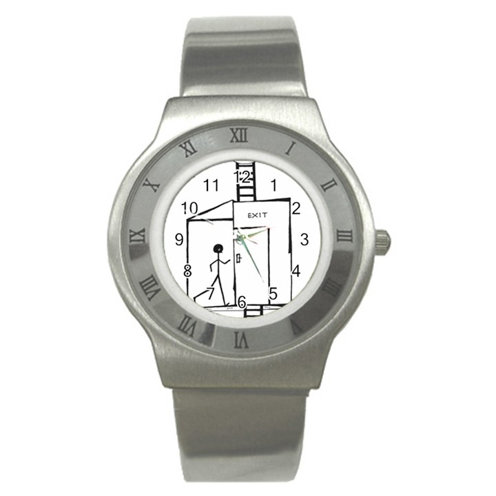 Drawing Stainless Steel Watch