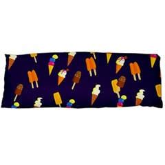 Ice Cream Cone Cornet Blue Summer Season Food Funny Pattern Body Pillow Case (dakimakura) by yoursparklingshop