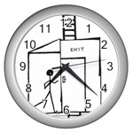 Drawing Wall Clocks (Silver)  Front