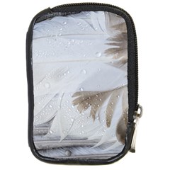 Feather Brown Gray White Natural Photography Elegant Compact Camera Cases by yoursparklingshop