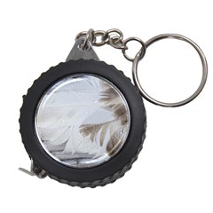 Feather Brown Gray White Natural Photography Elegant Measuring Tape by yoursparklingshop