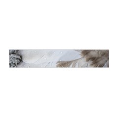 Feather Brown Gray White Natural Photography Elegant Flano Scarf (mini) by yoursparklingshop