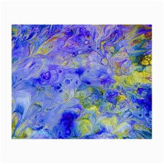 Abstract Blue Texture Pattern Small Glasses Cloth (2-side) by Simbadda