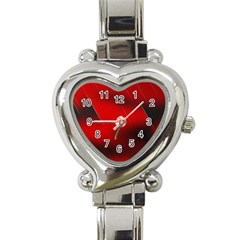 Red Black Abstract Heart Italian Charm Watch