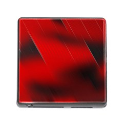 Red Black Abstract Memory Card Reader (square) by Simbadda