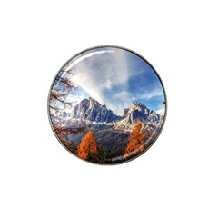 Dolomites Mountains Italy Alpine Hat Clip Ball Marker (4 Pack) by Simbadda