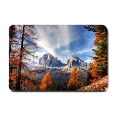 Dolomites Mountains Italy Alpine Small Doormat  by Simbadda