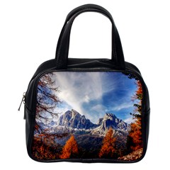 Dolomites Mountains Italy Alpine Classic Handbags (one Side) by Simbadda