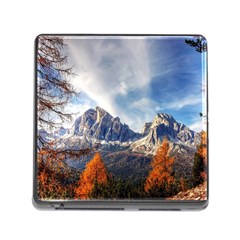 Dolomites Mountains Italy Alpine Memory Card Reader (square) by Simbadda