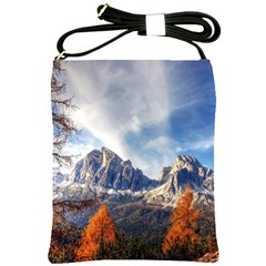 Dolomites Mountains Italy Alpine Shoulder Sling Bags by Simbadda