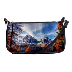 Dolomites Mountains Italy Alpine Shoulder Clutch Bags by Simbadda