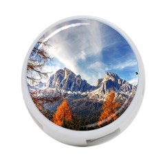 Dolomites Mountains Italy Alpine 4-port Usb Hub (one Side) by Simbadda