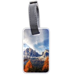 Dolomites Mountains Italy Alpine Luggage Tags (one Side)  by Simbadda