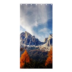 Dolomites Mountains Italy Alpine Shower Curtain 36  X 72  (stall)  by Simbadda