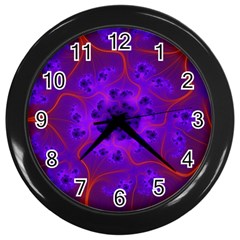 Fractal Mandelbrot Wall Clocks (Black)