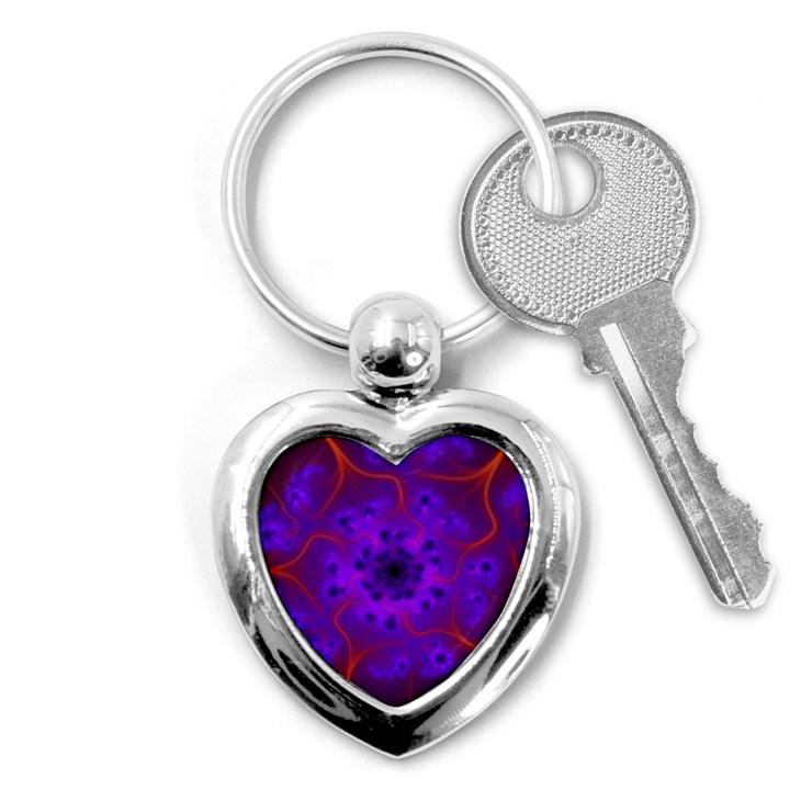 Fractal Mandelbrot Key Chains (Heart) 