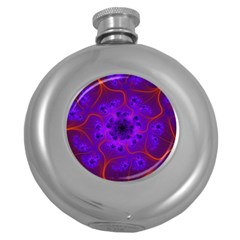 Fractal Mandelbrot Round Hip Flask (5 oz)