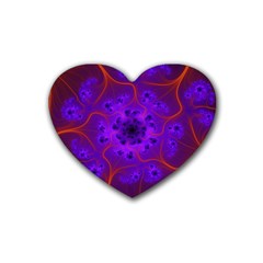 Fractal Mandelbrot Rubber Coaster (Heart) 