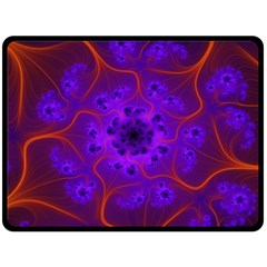 Fractal Mandelbrot Fleece Blanket (large)  by Simbadda