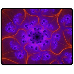 Fractal Mandelbrot Fleece Blanket (medium)  by Simbadda