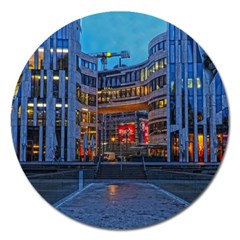 Architecture Modern Building Magnet 5  (round) by Simbadda