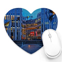 Architecture Modern Building Heart Mousepads by Simbadda