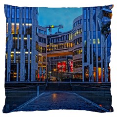 Architecture Modern Building Large Flano Cushion Case (one Side) by Simbadda