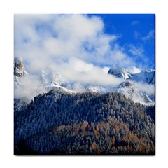 Mountains Alpine Nature Dolomites Tile Coasters by Simbadda