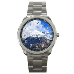 Mountains Alpine Nature Dolomites Sport Metal Watch by Simbadda