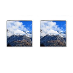 Mountains Alpine Nature Dolomites Cufflinks (square) by Simbadda