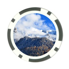 Mountains Alpine Nature Dolomites Poker Chip Card Guard by Simbadda