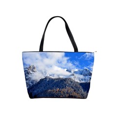 Mountains Alpine Nature Dolomites Shoulder Handbags by Simbadda