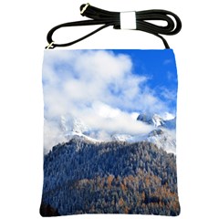 Mountains Alpine Nature Dolomites Shoulder Sling Bags by Simbadda