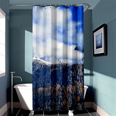 Mountains Alpine Nature Dolomites Shower Curtain 36  X 72  (stall)  by Simbadda