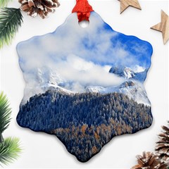 Mountains Alpine Nature Dolomites Ornament (snowflake) by Simbadda