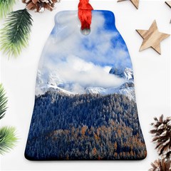 Mountains Alpine Nature Dolomites Bell Ornament (two Sides) by Simbadda