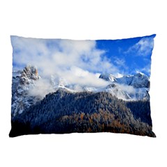 Mountains Alpine Nature Dolomites Pillow Case (two Sides) by Simbadda