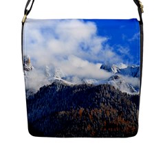 Mountains Alpine Nature Dolomites Flap Messenger Bag (l)  by Simbadda