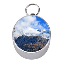 Mountains Alpine Nature Dolomites Mini Silver Compasses by Simbadda