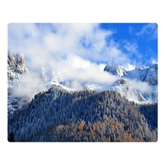 Mountains Alpine Nature Dolomites Double Sided Flano Blanket (large)  by Simbadda