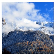 Mountains Alpine Nature Dolomites Large Satin Scarf (square) by Simbadda