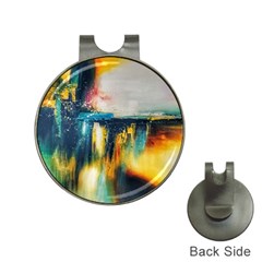 Art Painting Abstract Yangon Hat Clips With Golf Markers by Simbadda